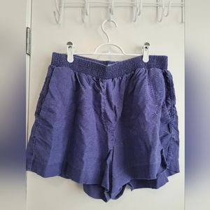 Wilfred Flowy Purple High-waisted Shorts Large